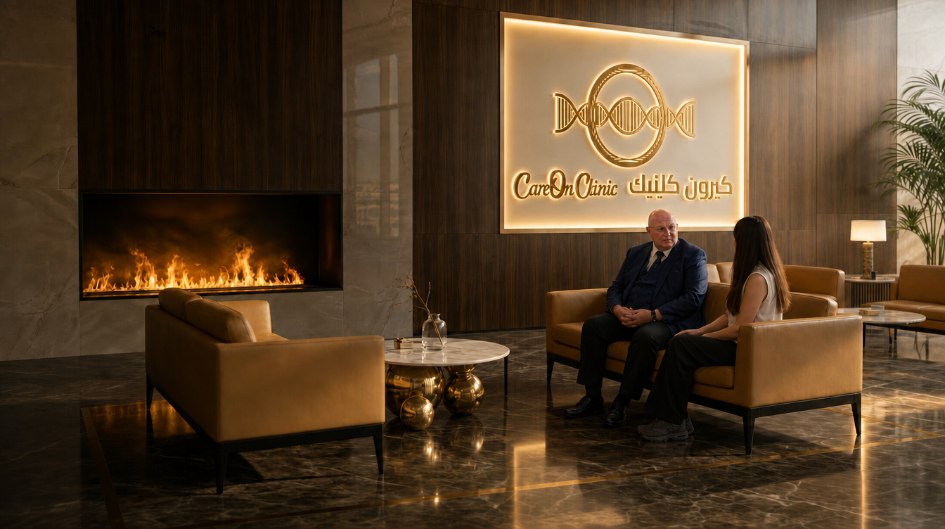 CareOn Clinic storefront in Jumeirah Dubai